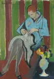 Slavko Šohaj, Portrait of Hedde, oil on canvas