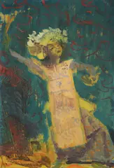 Zlatko Šulentić, Javanese Dancer, oil on board