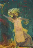 Zlatko Šulentić, Javanese Dancer, oil on board