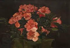 Ljubo Babić, Azaleas, cca. 1950., oil on paper