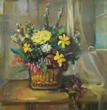 Jerko Fabković, Spring Bouquet, oil on board