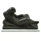 Frano Kršinić, Semi-sitting Nude, bronze
