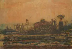Vjekoslav Parać, Istrian Motif, 1959.-1978., tempera on hardboard