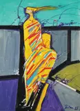 Zlatko Prica, Figuration from the Tarski Cycle, 1988., gouache and tempera on paper
