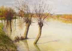 Ferdo Kovačević, Willows, 1911., oil on canvas