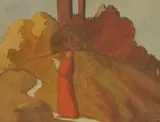 Karl Sirovy, Hope, 1928., watercolor on paper