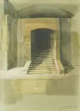 Safet Zec, Venice, 2003., tempera, watercolor and collage on paper