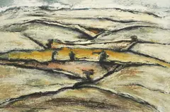Frano Šimunović, Stoneland II., 1975., oil on canvas