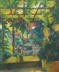 Marko Rašica, Castle with Pergola, 1933., oil on canvas