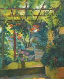 Marko Rašica, Castle with Pergola, 1933., oil on canvas