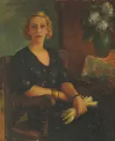 Vladimir Filakovac, Portrait of a Lady with White Gloves, 1936., oil on canvas