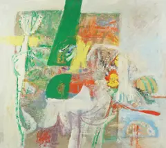 Ivan Šebalj, Colorful Abstraction, 1979.-1984., oil on canvas