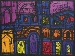 Josip Botteri Dini, Cathedral of St. Duje, acrylic on canvas
