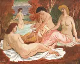 Maksim Sedej, Swimsuits, oil on canvas