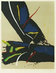Abstraction by Edo Murtić, 1979., serigraphy on paper, sold Mar 2026