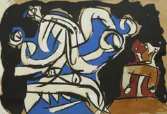 Dalibor Jelavić, Dragon, 1987., tempera and gouache on paper
