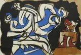 Dalibor Jelavić, Dragon, 1987., tempera and gouache on paper