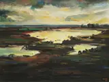 Zdravko Ćosić, Landscape, 1977., oil on canvas