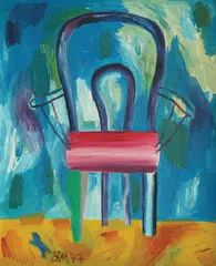 Bane Milenković, Chair, 1997., oil on canvas