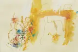 Ivan Šebalj, Abstraction, 1989., watercolor on paper