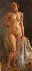 Nicolae Vermont, Modelul, 1923, ulei pe carton