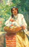 Jean Neylies, Chivuță cu flori, 1925-1930, ulei pe pânză