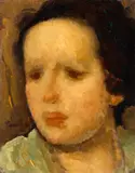 Nicolae Tonitza, Cap de copil (Melancolie), anii '20, ulei pe carton