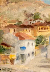 Lucian Grigorescu, Amiază la Balcic, anii '30, ulei pe carton