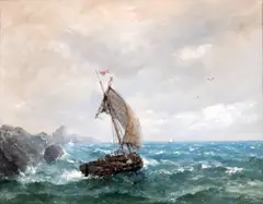 Eugen Voinescu, Ieșirea în larg, 1892, ulei pe pânză