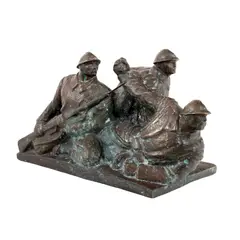Oscar Han, La atac!, 1931, bronz
