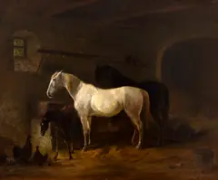Emil Volkers, Prietenii necuvântători, 1885-1890, ulei pe lemn