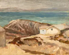 Samuel Mützner, Amiază la Balcic, 1935, ulei pe carton