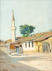 Constantin Artachino, Geamie în Dobrogea, anii '30, ulei pe carton