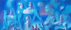 Sabin Bălașa, Cosmogonie, 1997, ulei pe pânză