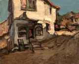 Case la Turtucaia by Gheorghe Petrașcu, anii '30, ulei pe pânză, offered Mar 2026