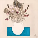 Constantin Piliuță, Vas cu flori, 1979, ulei pe pânză