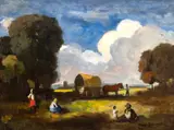 Béla Iványi-Grünwald, Popas, ulei pe pânză