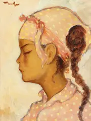 Nicolae Tonitza, Micuța tătăroaică (Rachiș-Ali), ulei pe carton