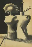 Miljenko Stančić, Metamorphosis II, charcoal and ink on paper
