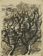 Frano Šimunović, Butter Week, 1939., ink and washed ink on paper