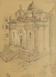 Juraj Plančić, St. Blaise, 1926., pencil on paper