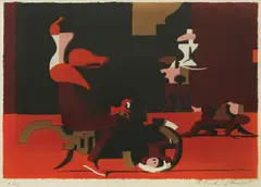Miljenko Stančić, Ride, lithograph on paper
