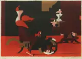 Miljenko Stančić, Ride, lithograph on paper