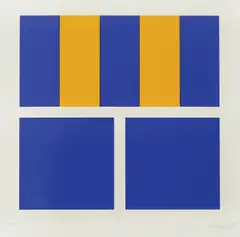 Ulm Variation 4 by Ivan Picelj, 2006., silkscreen on paper, sold Feb 2026