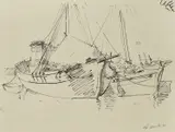 Edo Murtić, Ships at the Dock
