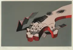 Miroslav Šutej, From the cycle "hands", 1980., serigraphy on paper