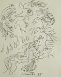 Edo Murtić, Abstraction in Ink
