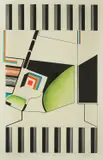 Vinko Fišter, Geometric Abstraction 2, 1974., serigraphy on paper