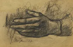 Jerolim Miše, Sketch of Hand, 1927., pencil on paper