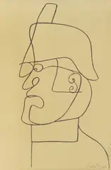Vilim Svečnjak, General, lithograph on paper